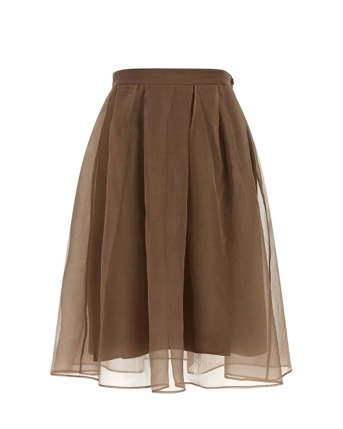 Brunello Cucinelli Skirt in brown, Silk