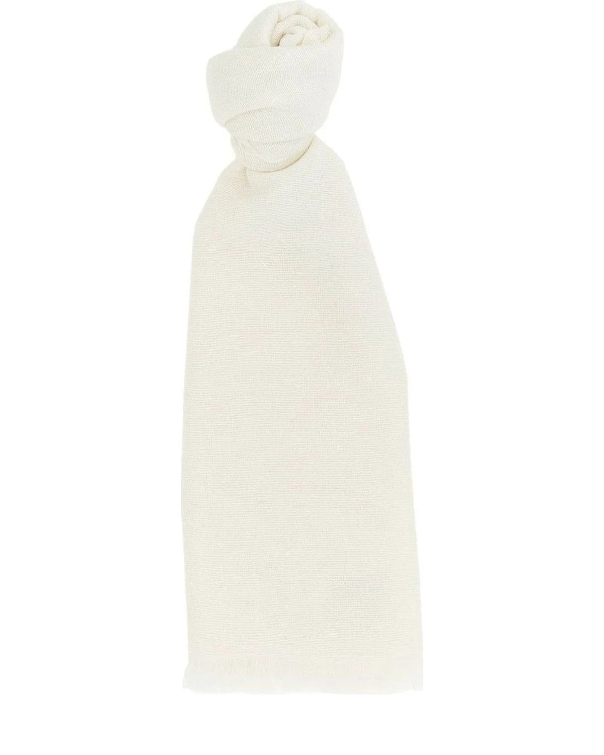 Brunello Cucinelli Scarves & Shawl in white, Cashmere
