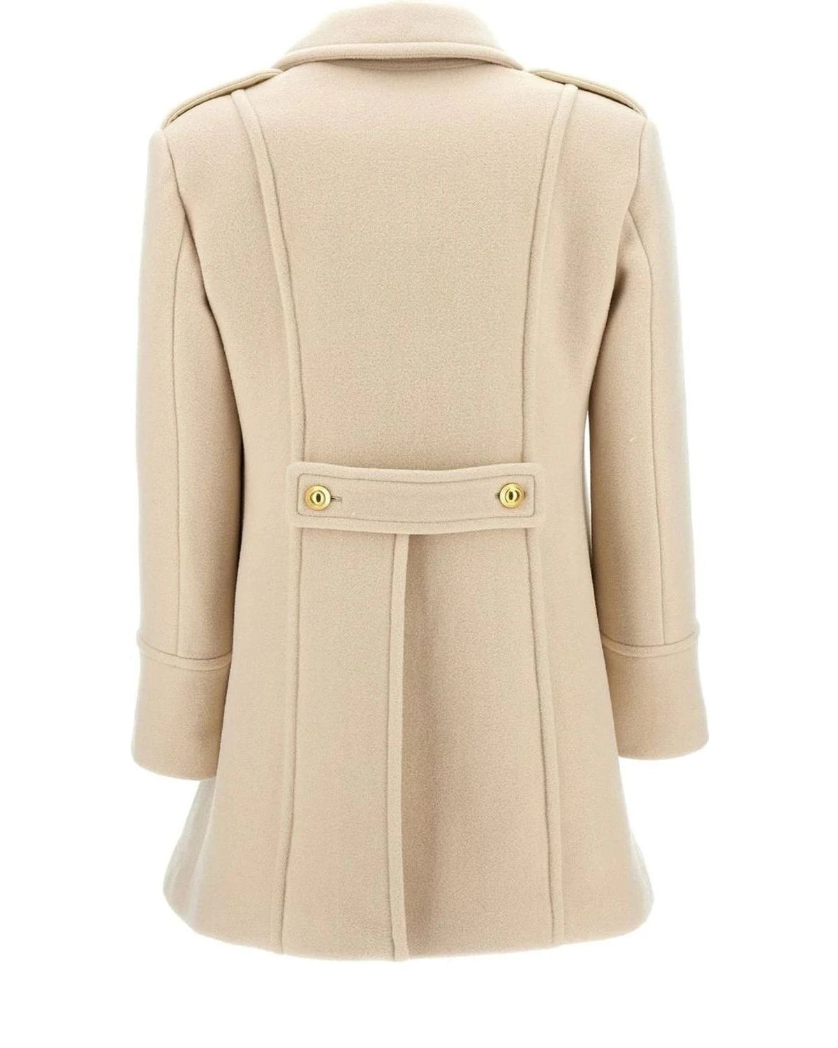 Tom Ford Pea Coat in white, Wool — view 2