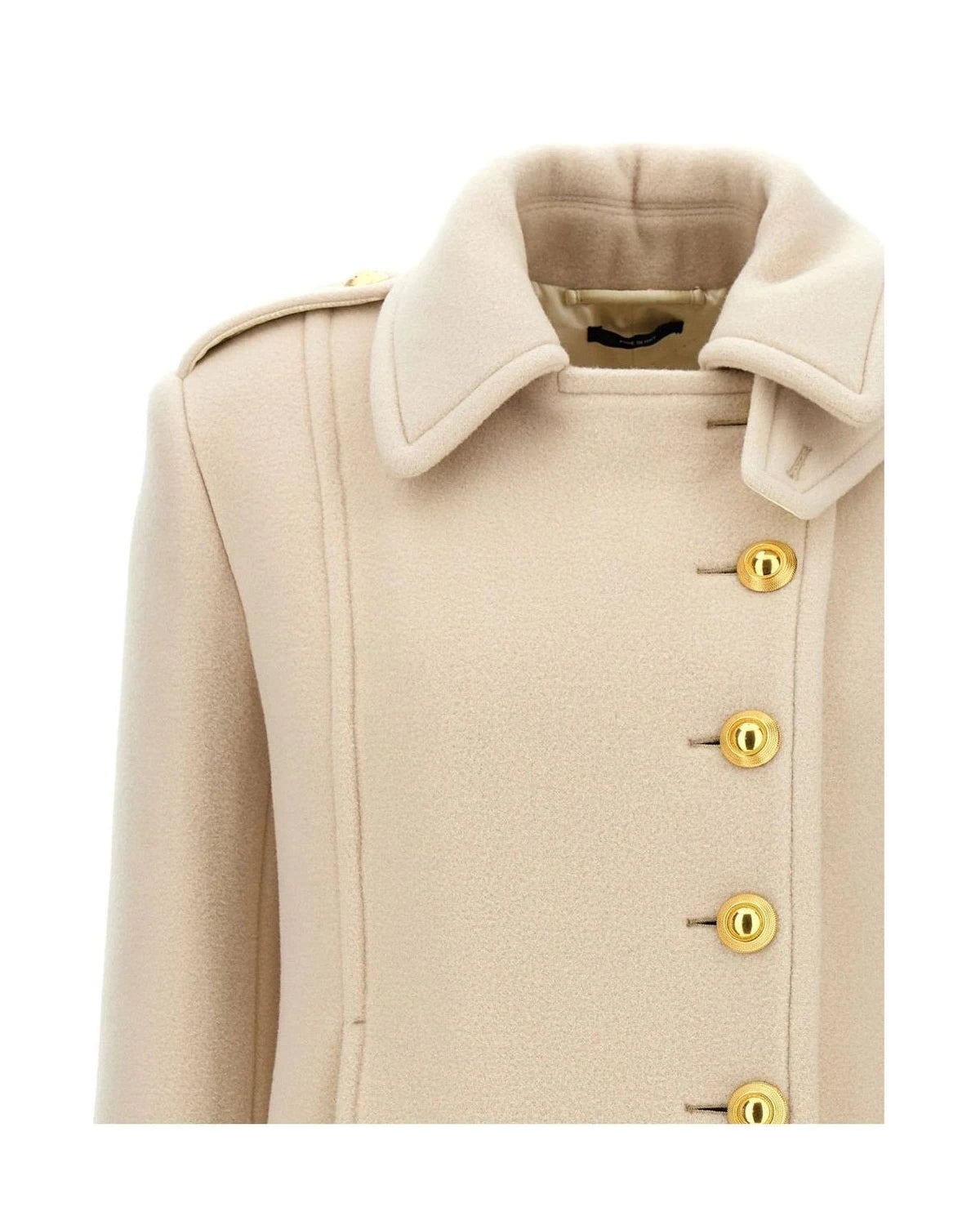 Tom Ford Pea Coat in white, Wool — view 3