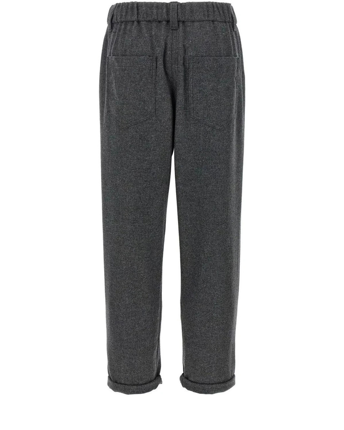 Brunello Cucinelli Trouser in gray, Virgin Wool — view 2