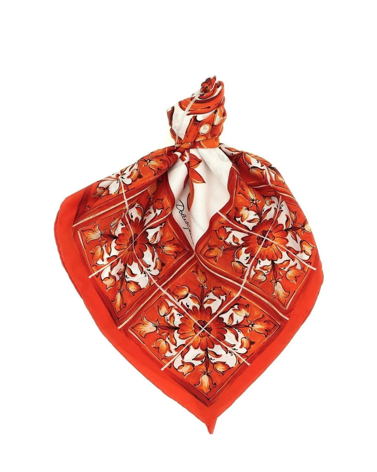 Dolce & Gabbana Scarves & Shawl in orange, Silk