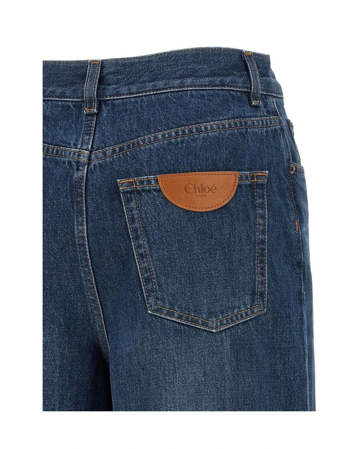 Chloé Jean in blue, Cotton — view 4