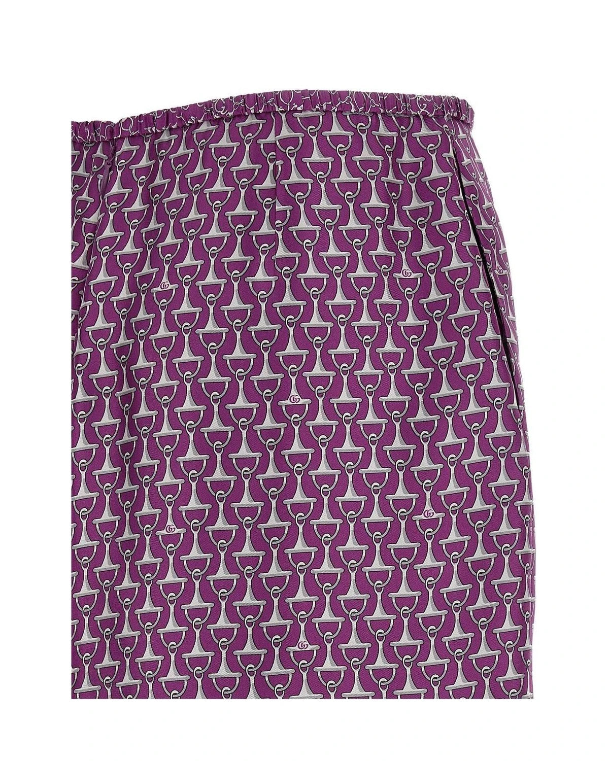 Gucci Skirt in purple, Silk — view 4