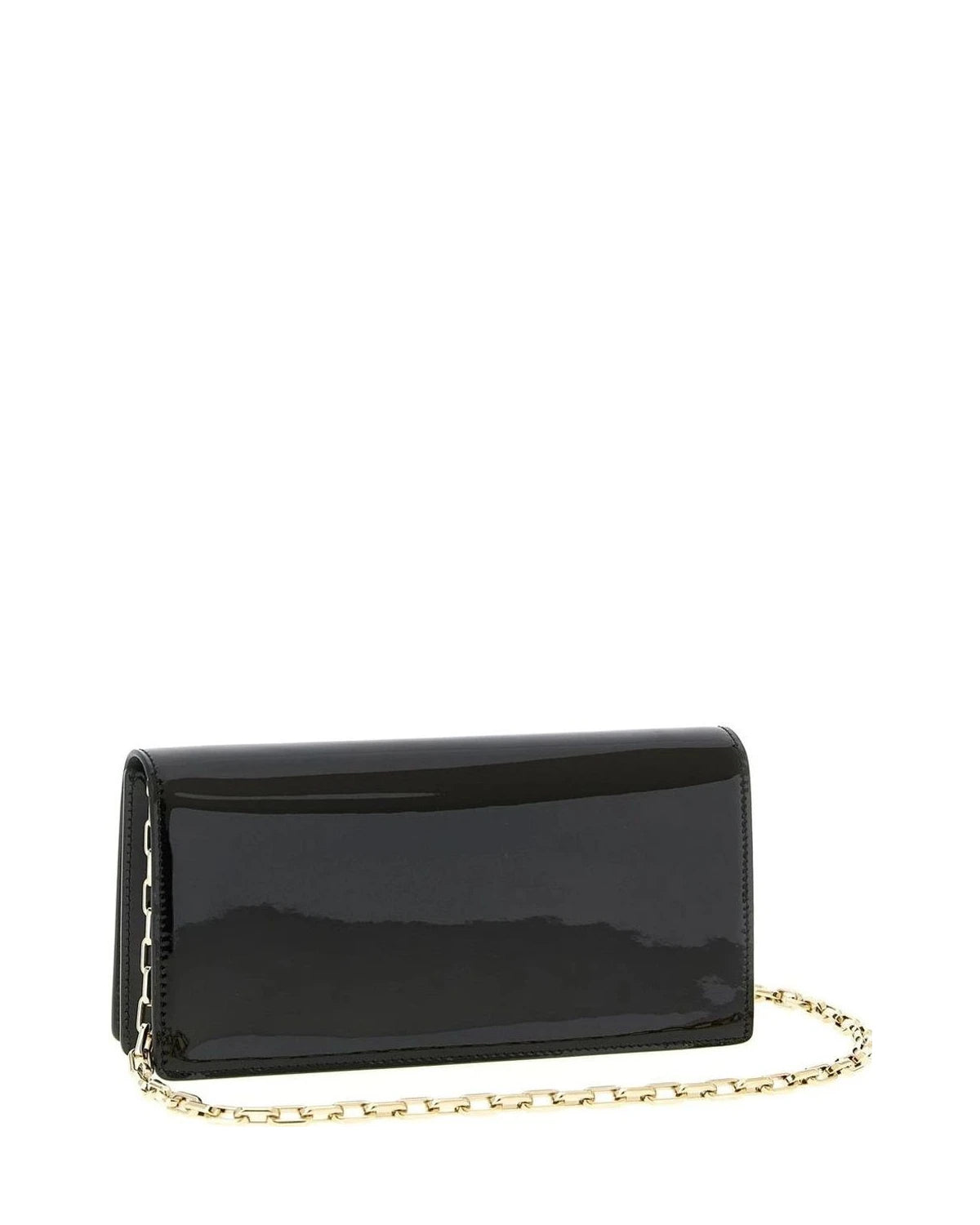 Christian Louboutin Envelope Clutche in black, Calfskin Leather — view 2