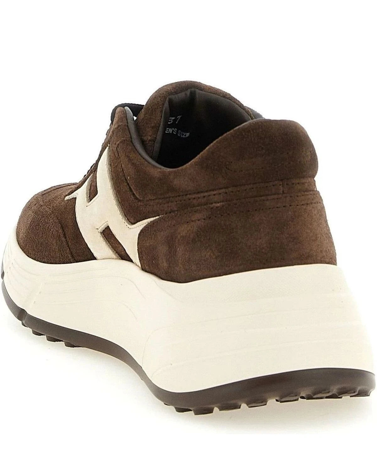 Hogan Athletic Shoes in brown, Calfskin Leather — view 3
