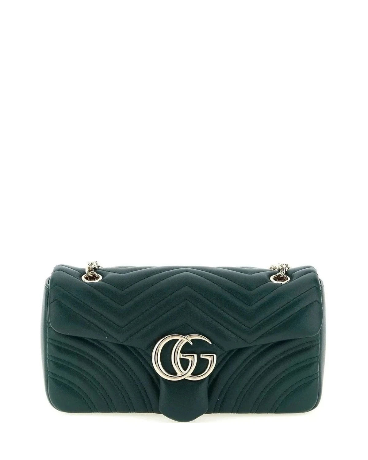 Gucci Cross Body Bag in green, Lamb Leather