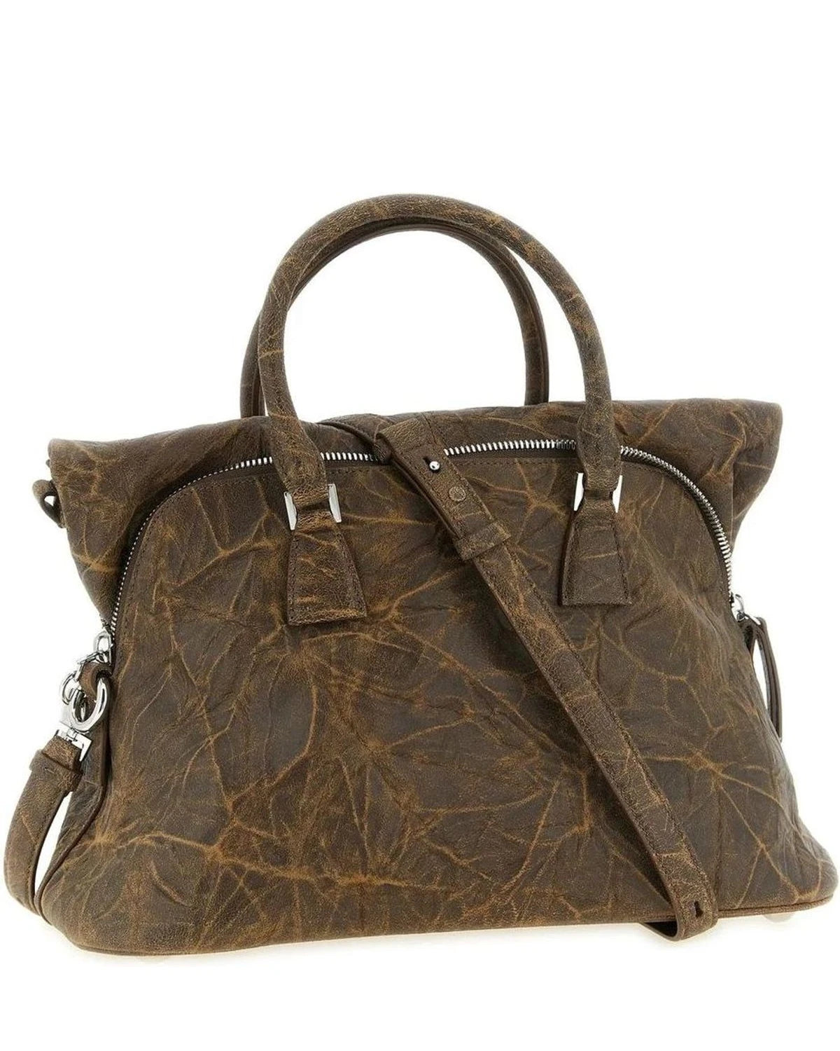 Maison Margiela Satchel Bag in brown, Goat Leather — view 2