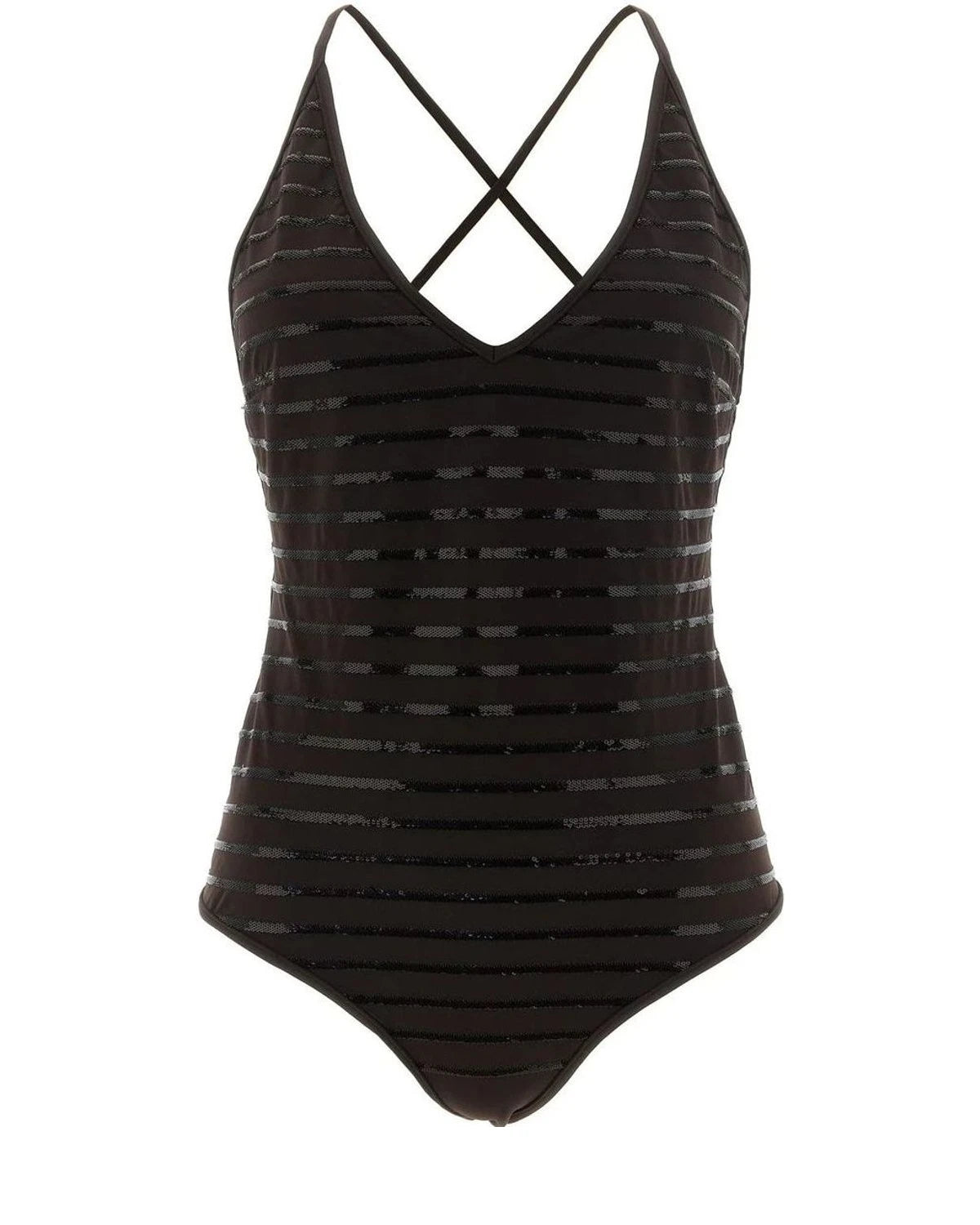 Brunello Cucinelli One-Piece Swimsuit in brown, Polyamide