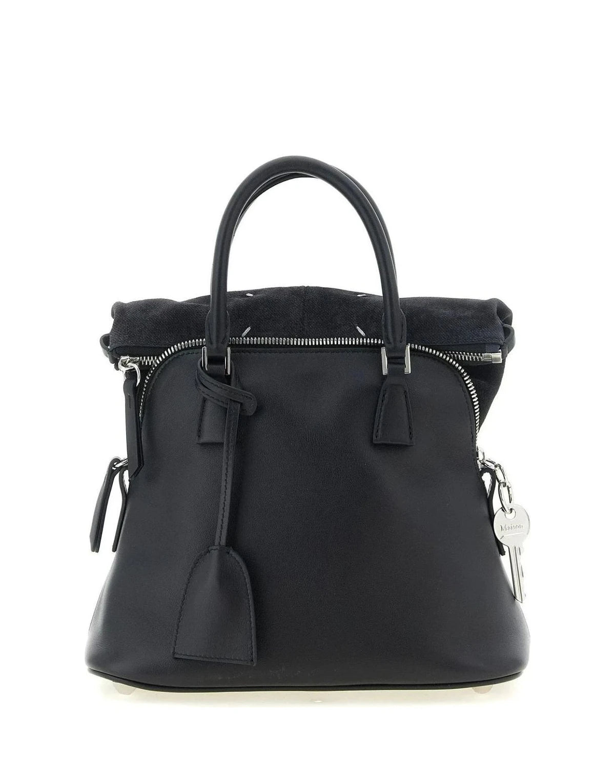 Maison Margiela Satchel Bag in black, Calfskin Leather