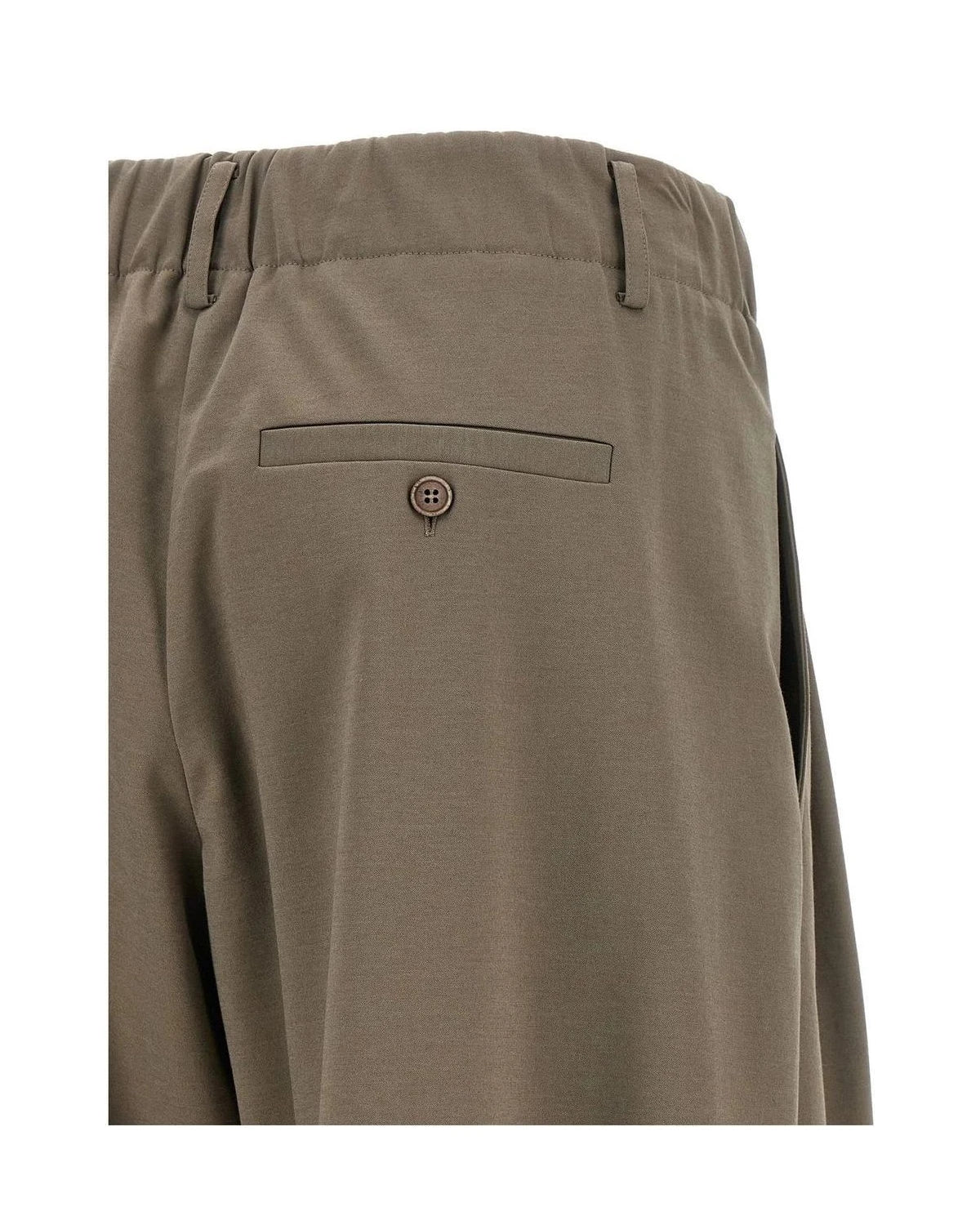 Brunello Cucinelli Palazzo Pant in gray, Cotton — view 4