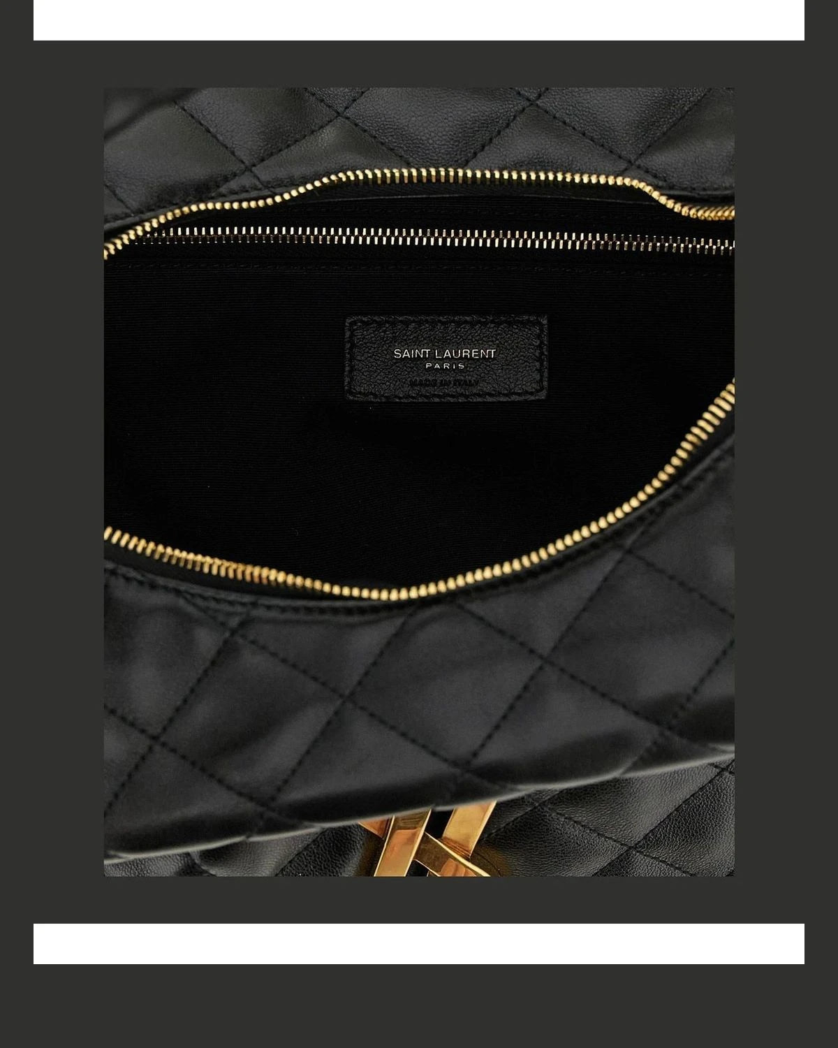 Saint Laurent Shoulder Bag in black, Lamb Leather — view 4