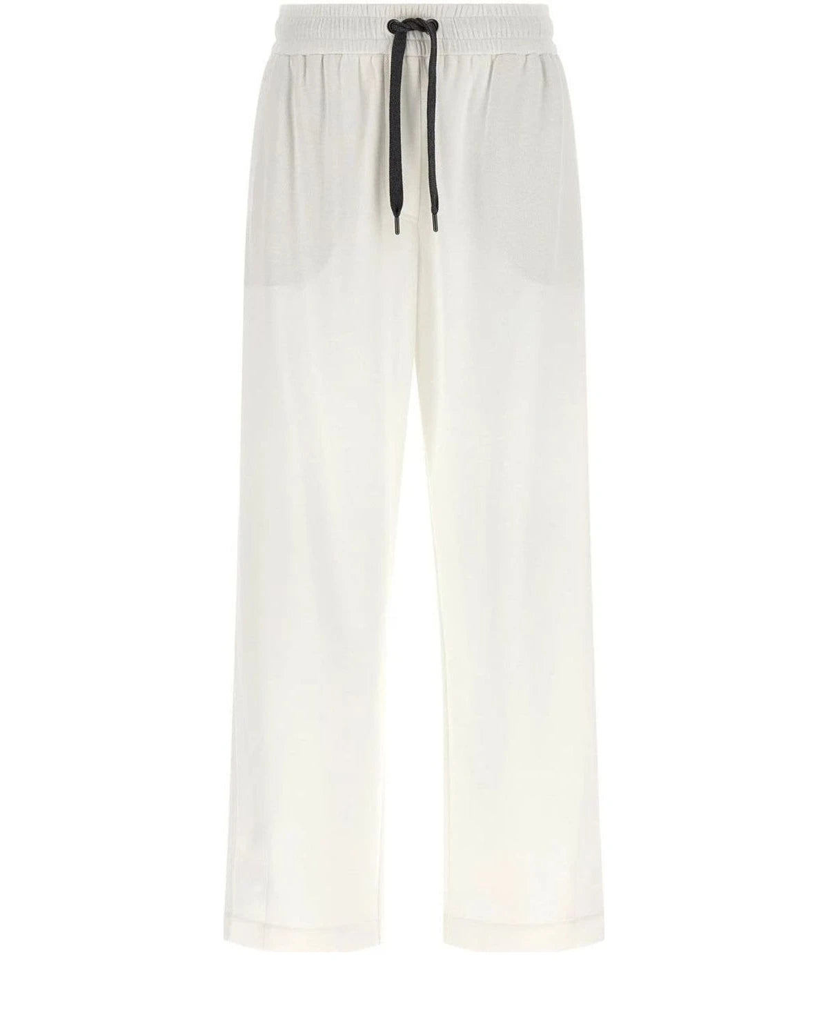 Brunello Cucinelli Jogger in white, Cotton