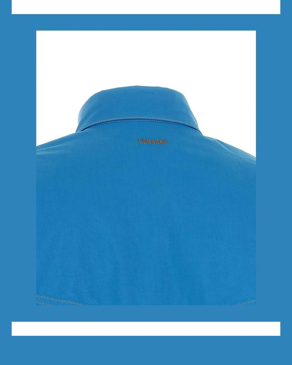 Versace Dress Shirt in blue, Cotton — view 5