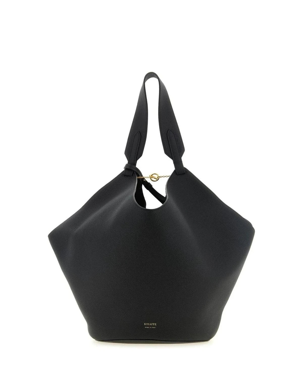 Khaite Bucket Bag in black, Calfskin Leather