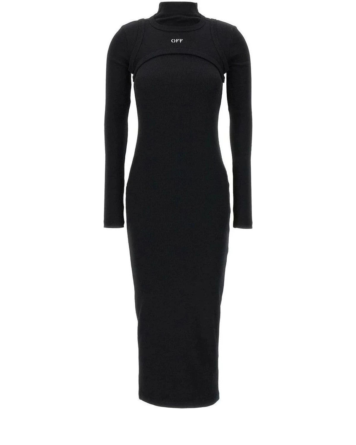 Off-White Dresse in black, Cotton