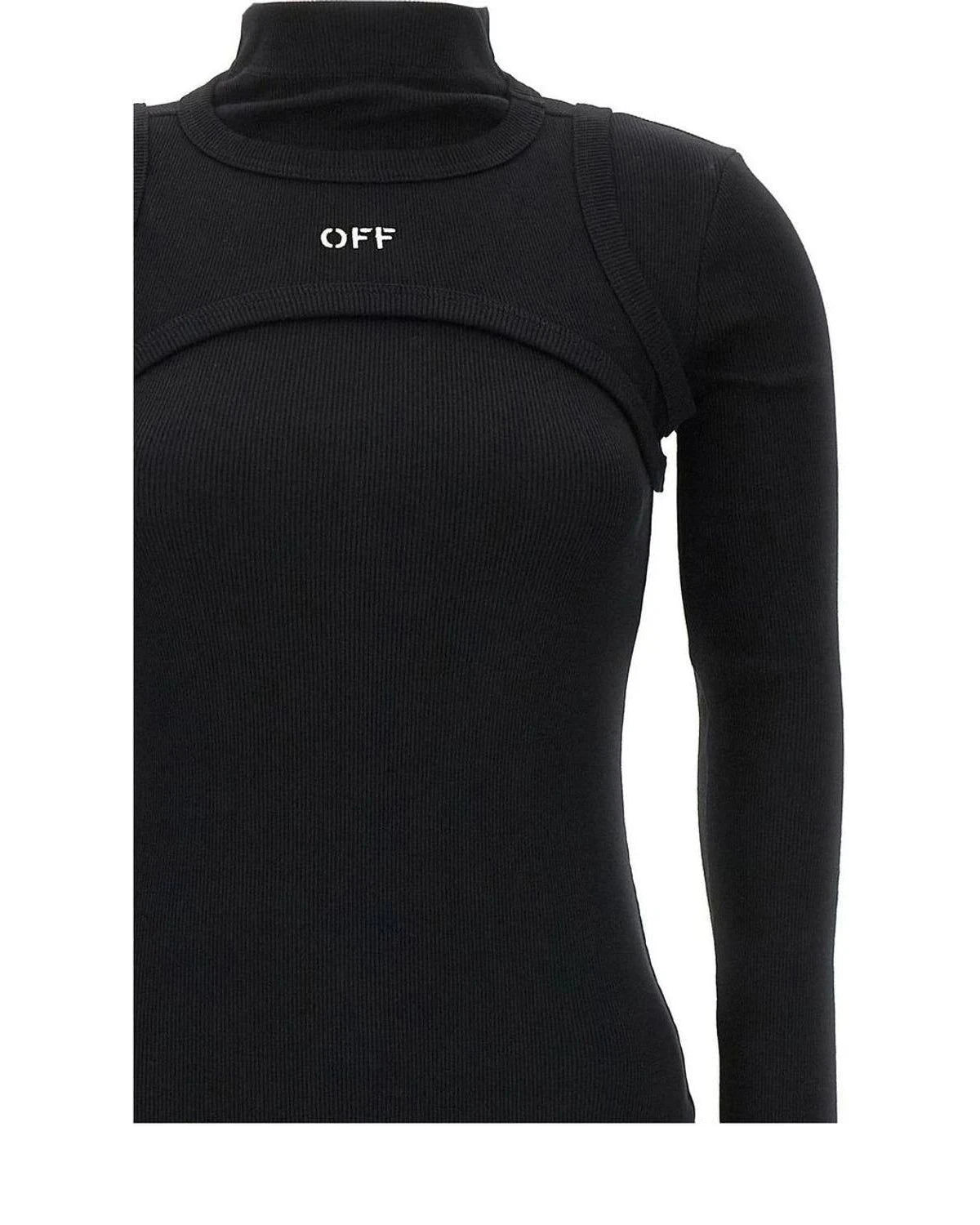 Off-White Dresse in black, Cotton — view 3