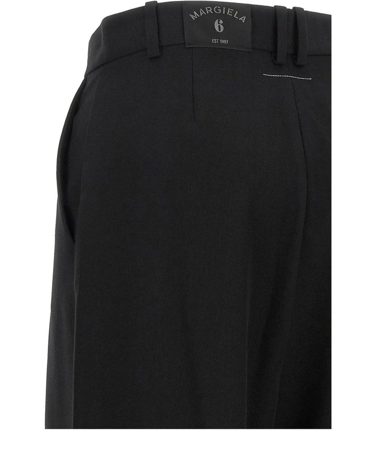 MM6 Maison Margiela Trouser in black, Polyester — view 4
