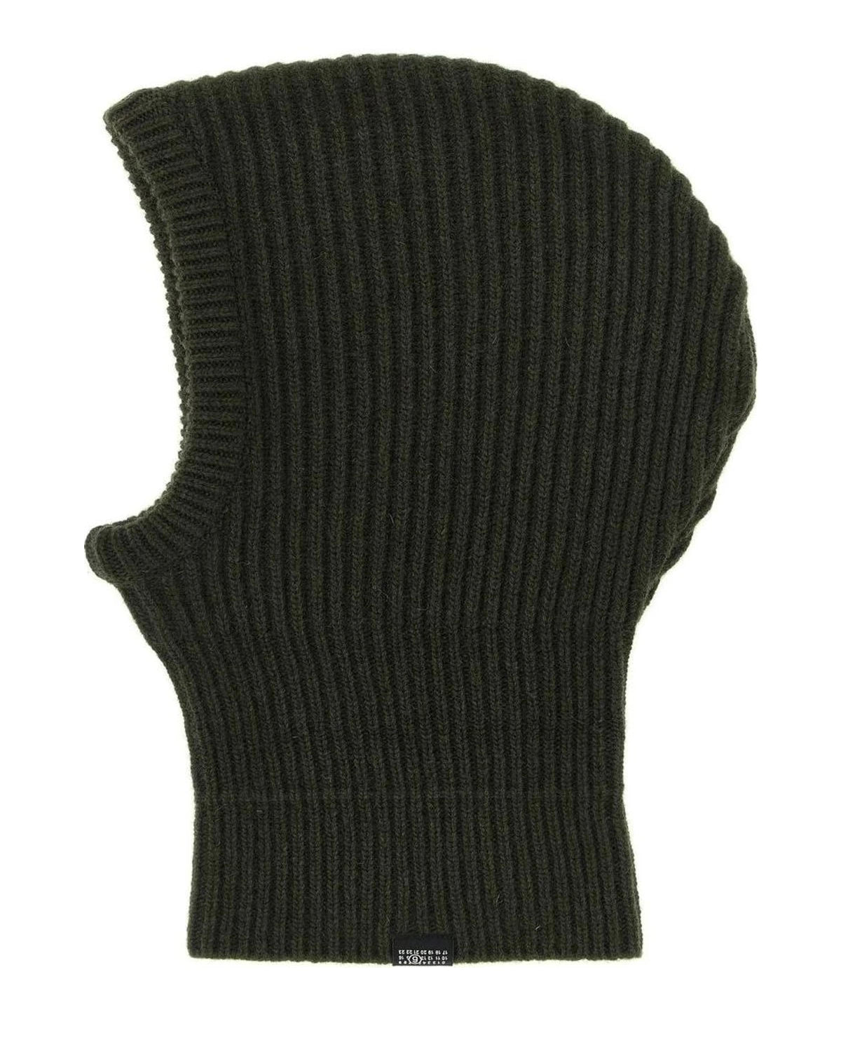 MM6 Maison Margiela Winter Hat in green, Wool — view 2