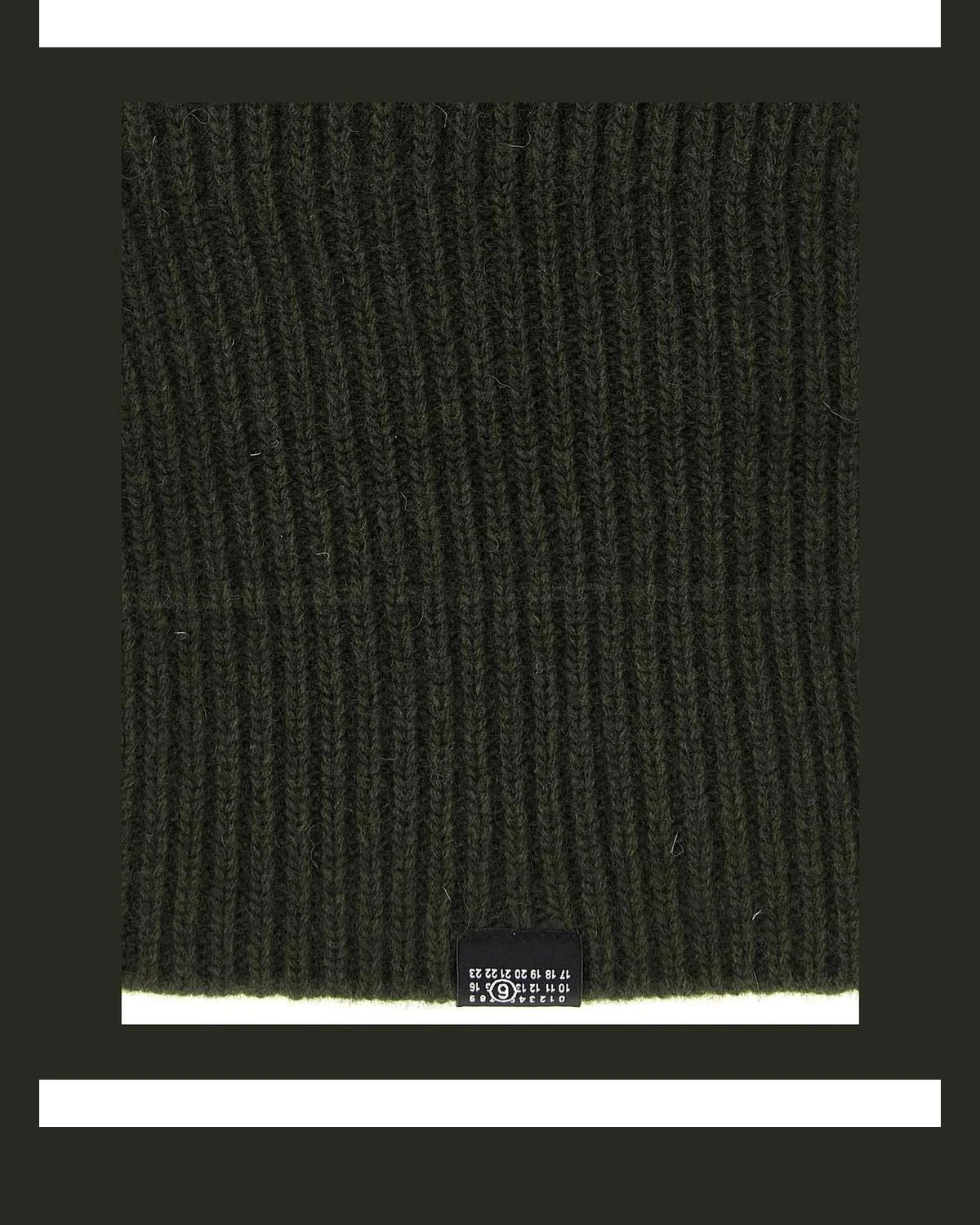 MM6 Maison Margiela Winter Hat in green, Wool — view 3