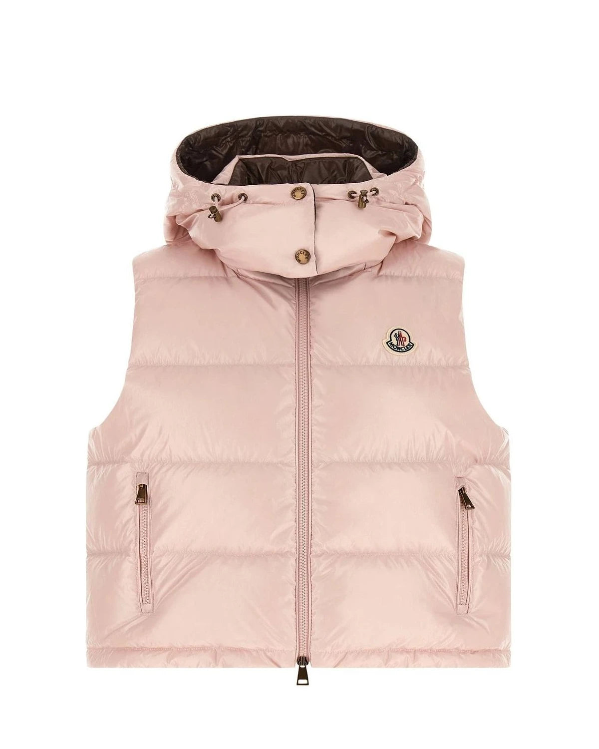 Moncler Vest in pink, Polyamide