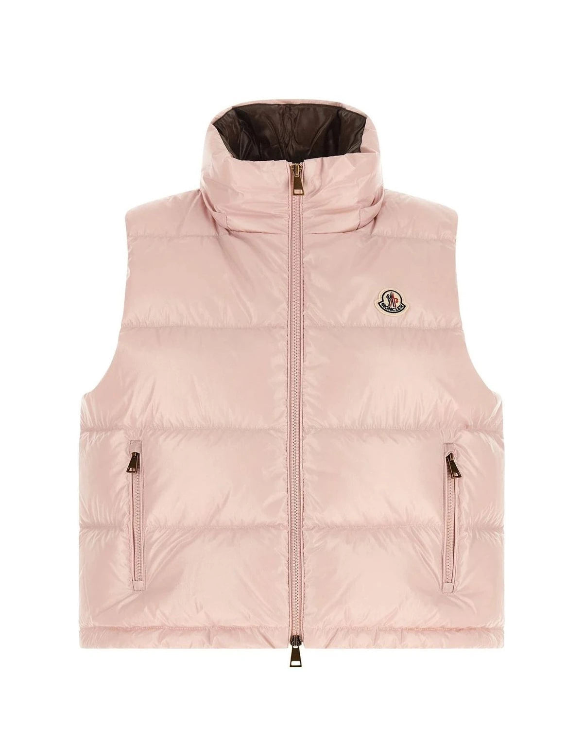 Moncler Vest in pink, Polyamide — view 2