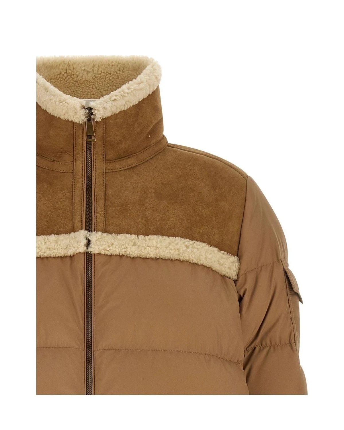 Moncler Puffer Jacket in beige, Polyester — view 3