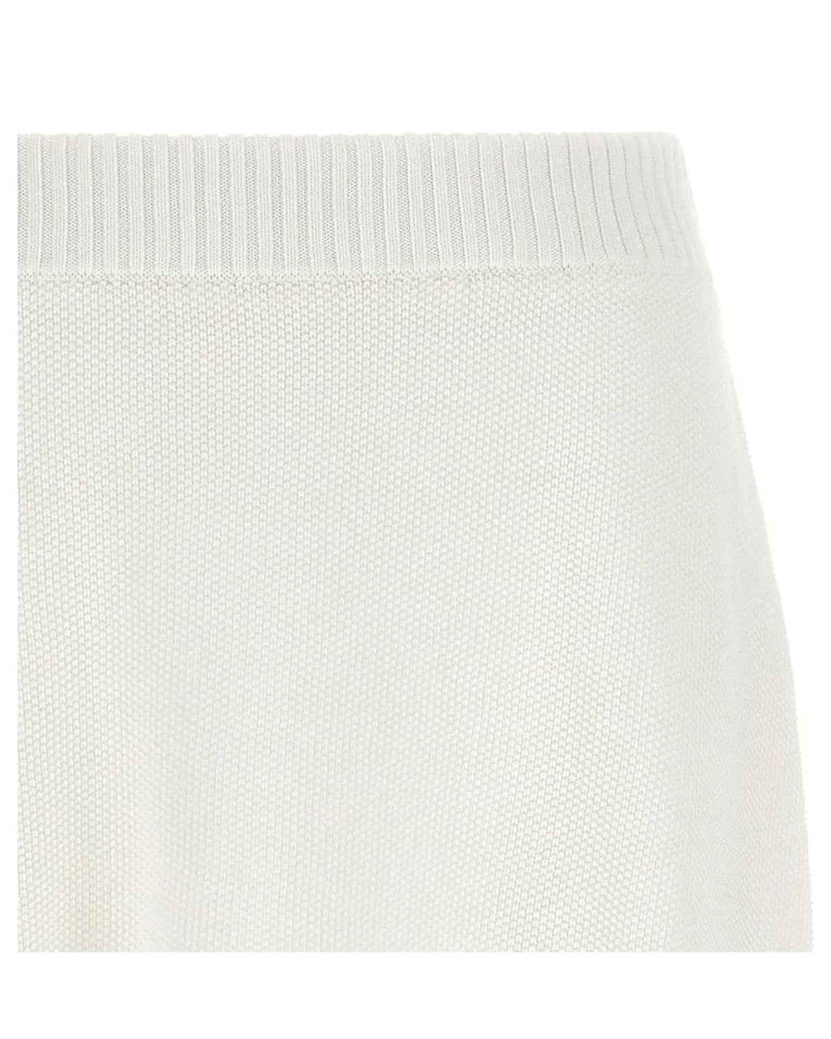 Brunello Cucinelli Skirt in white, Cotton — view 3