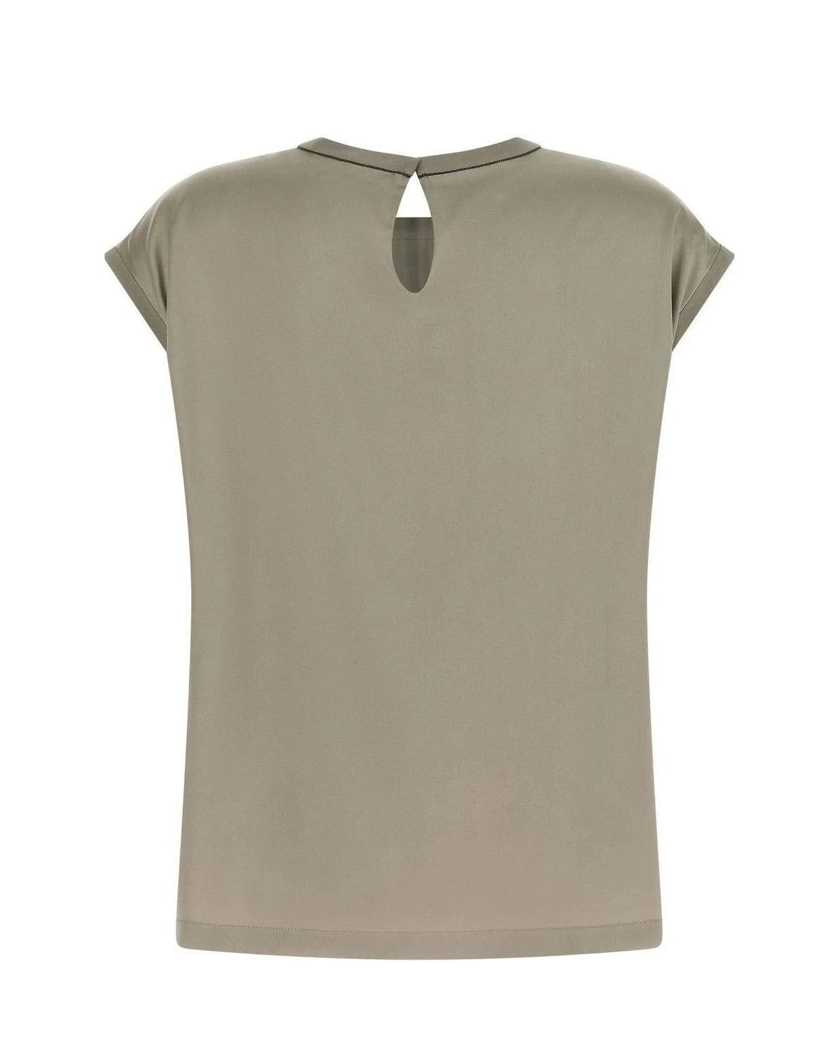 Brunello Cucinelli Blouse in beige, Silk — view 2