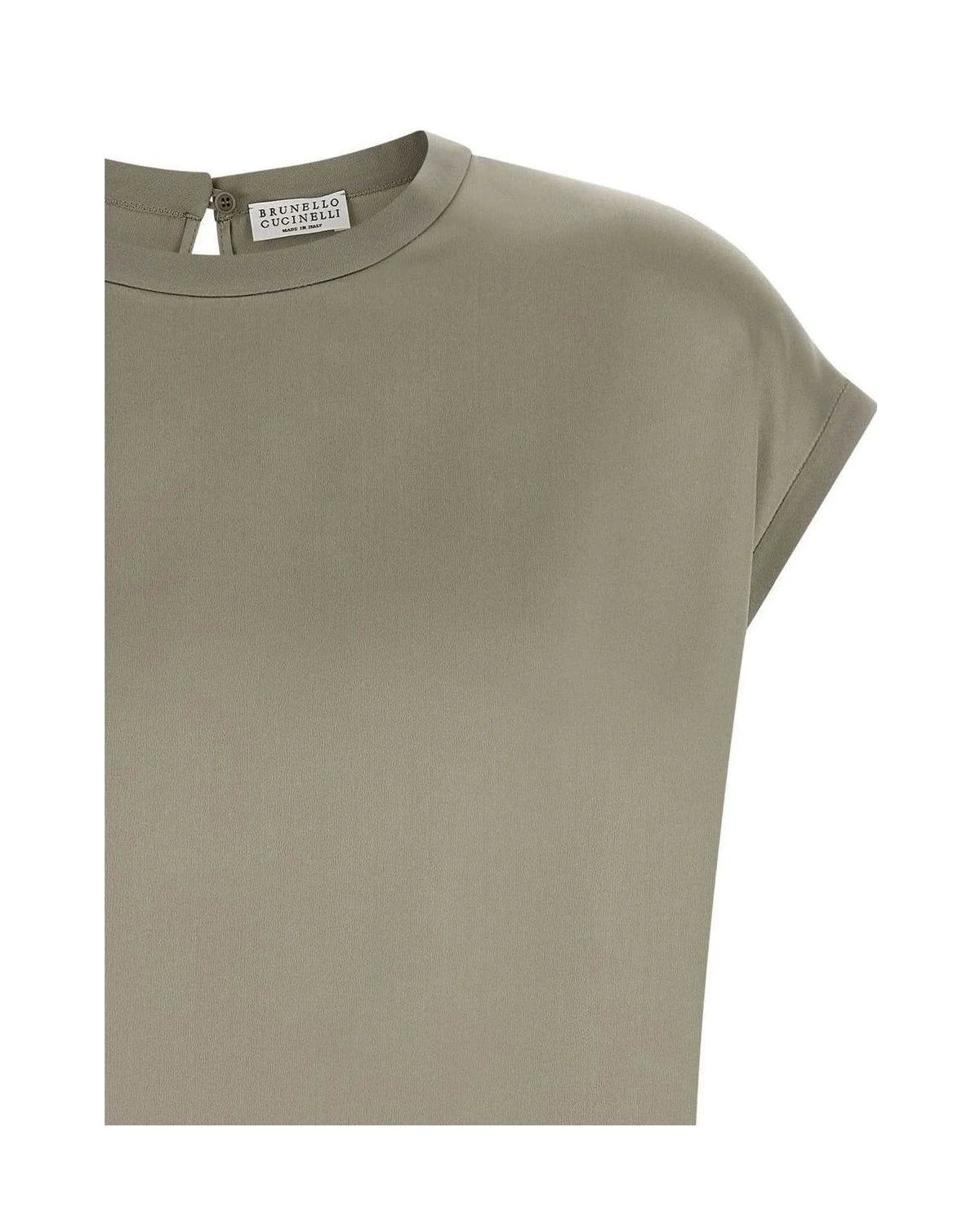 Brunello Cucinelli Blouse in beige, Silk — view 3