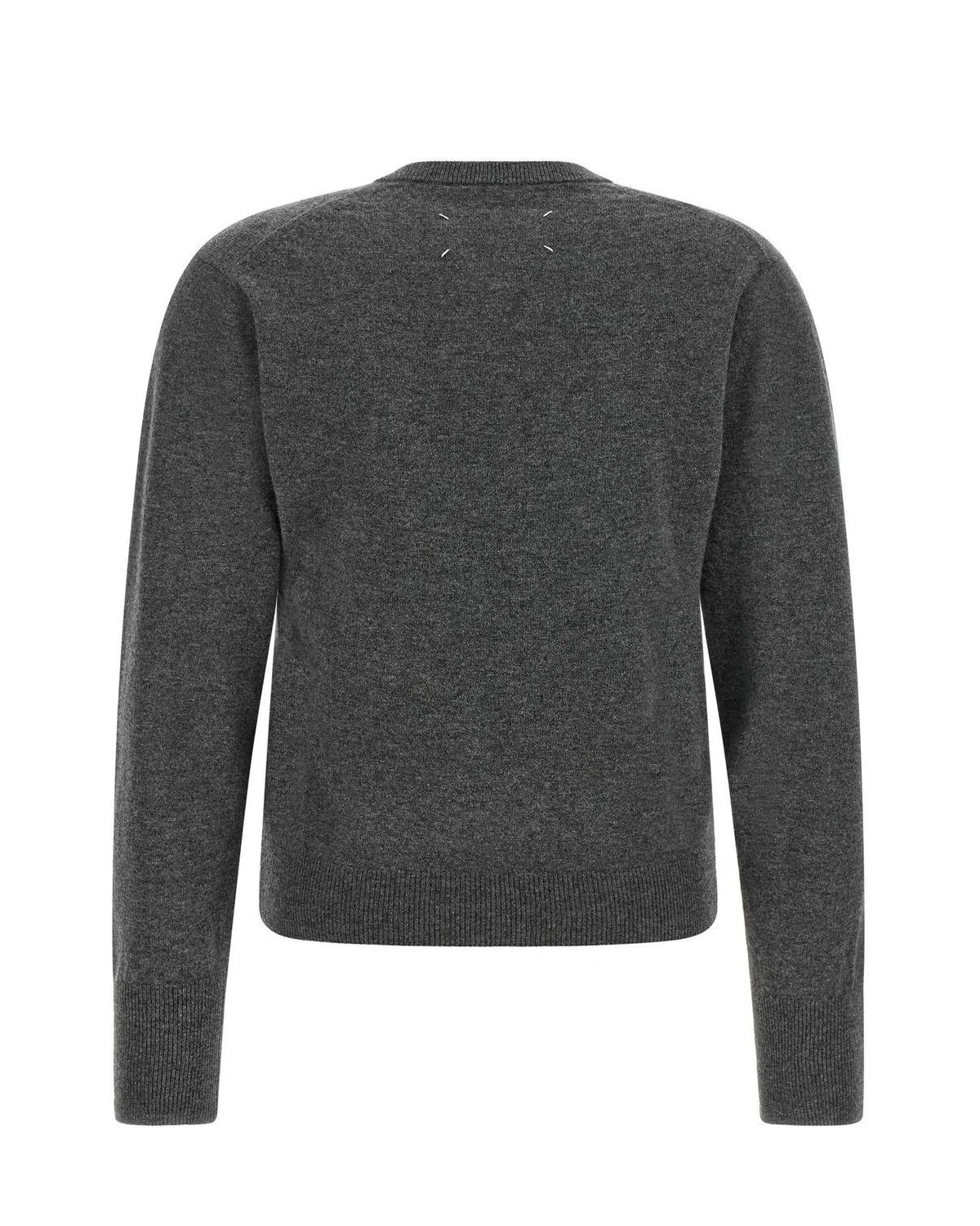Maison Margiela Sweater in gray, Virgin Wool — view 2