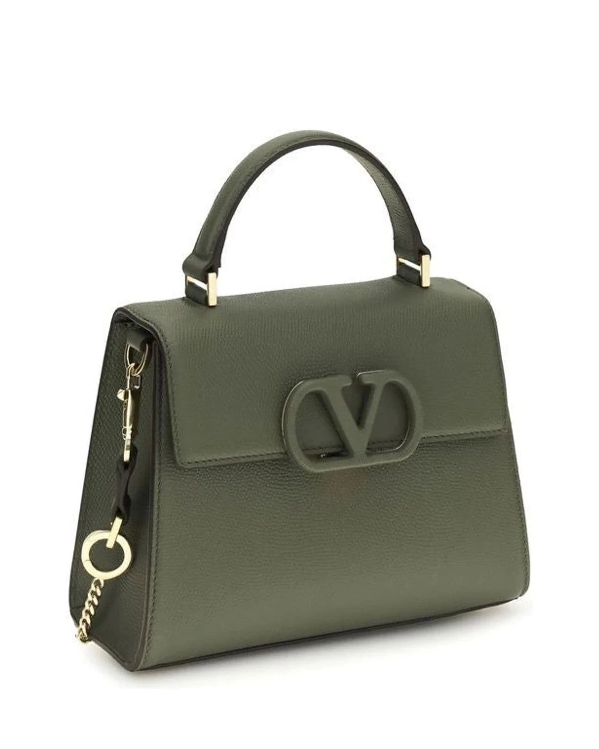 Valentino Garavani Satchel Bag in green, Calf Leather — view 2
