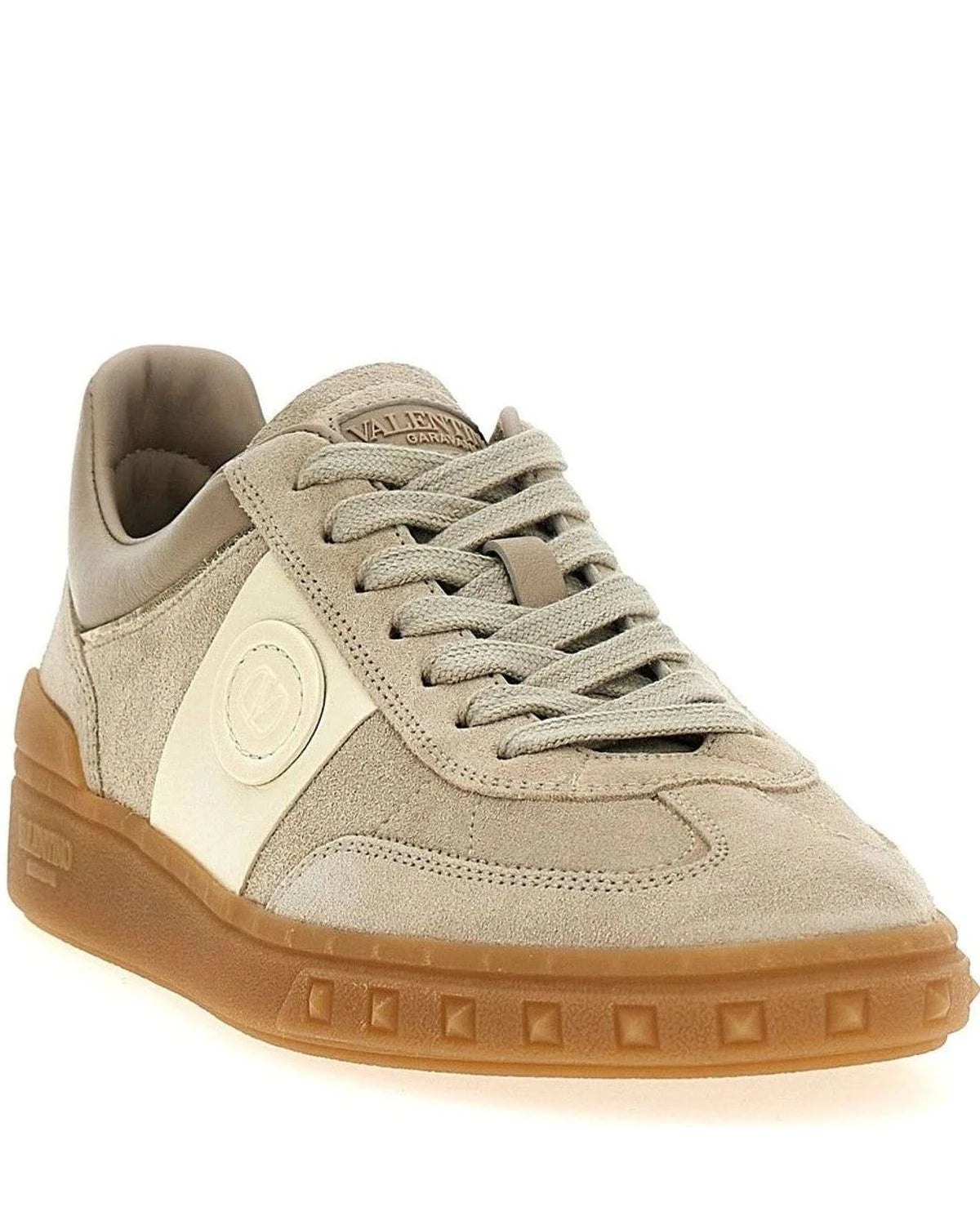 Valentino Garavani Sneakers in beige, Calfskin Leather — view 2