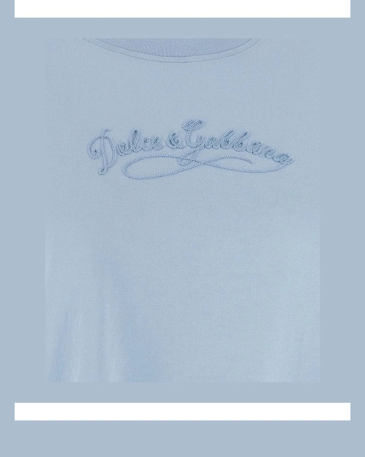 Dolce & Gabbana T-Shirt in blue, Cotton — view 4