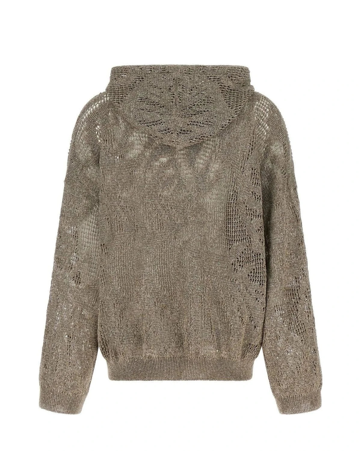 Brunello Cucinelli Sweater in brown, Linen — view 2
