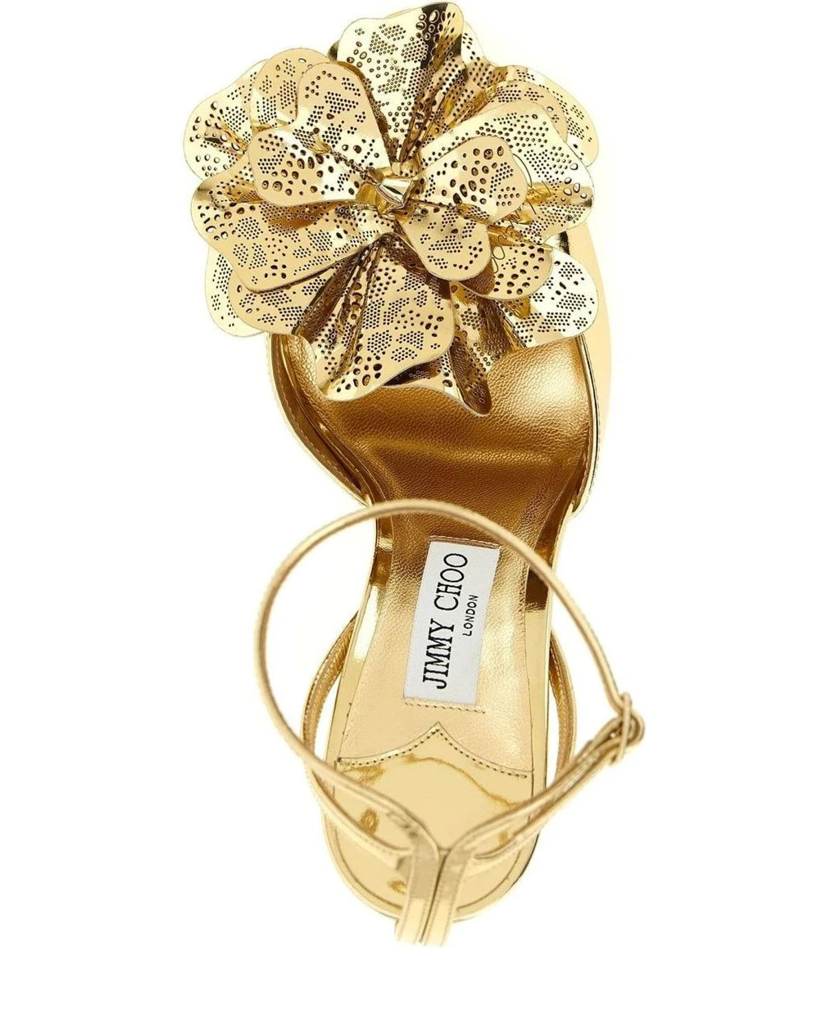 Jimmy Choo Sandals in gold, Leather — view 4
