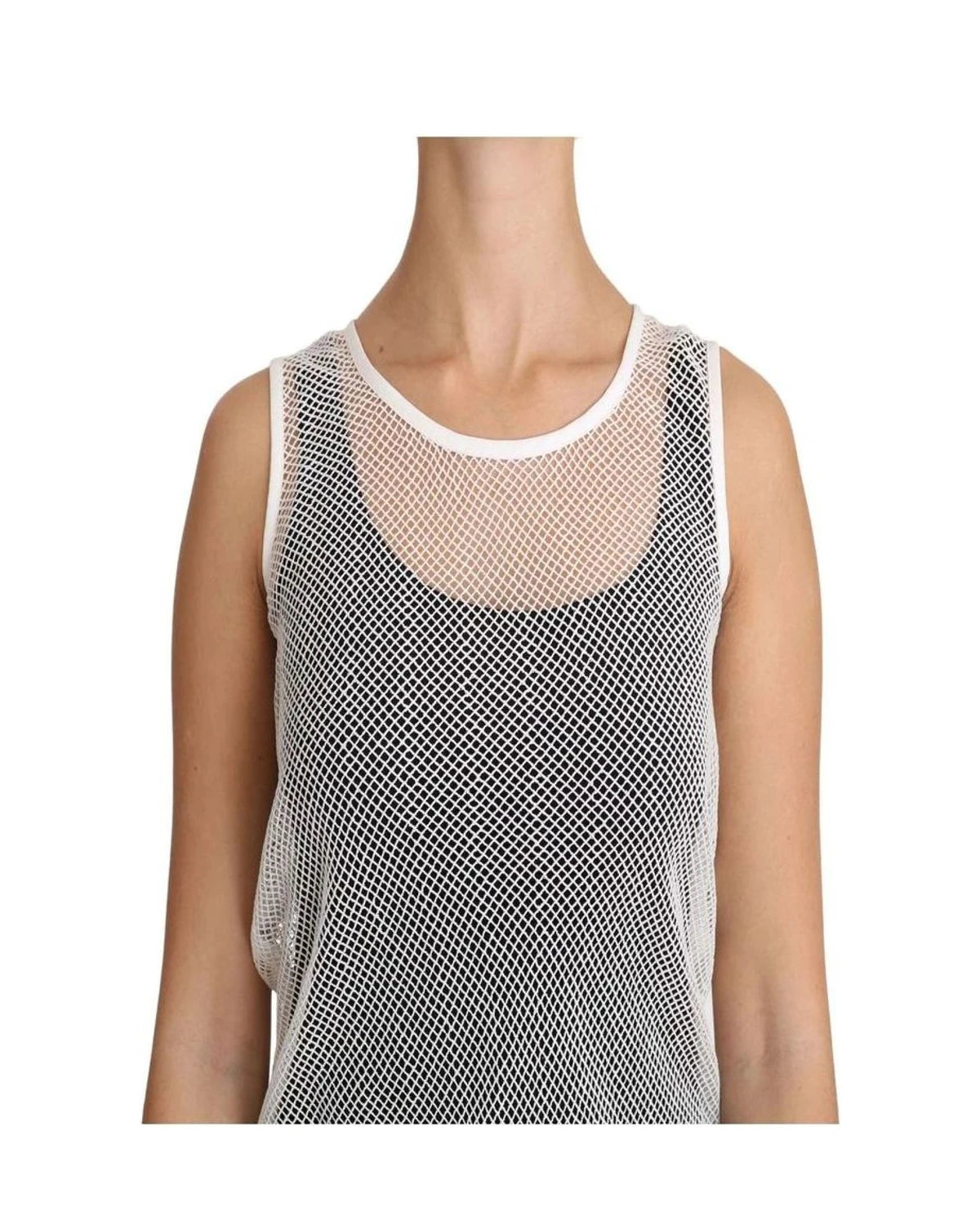 Dolce & Gabbana Tank Top in white, Cotton — view 2