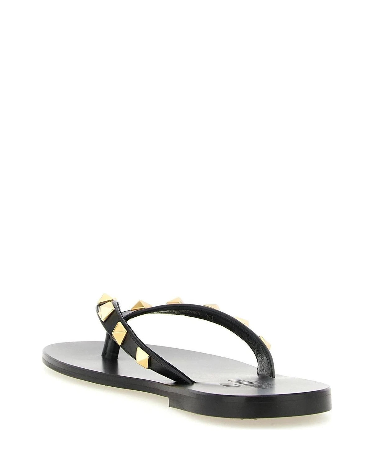 Valentino Garavani Slides in black, Calfskin Leather — view 3