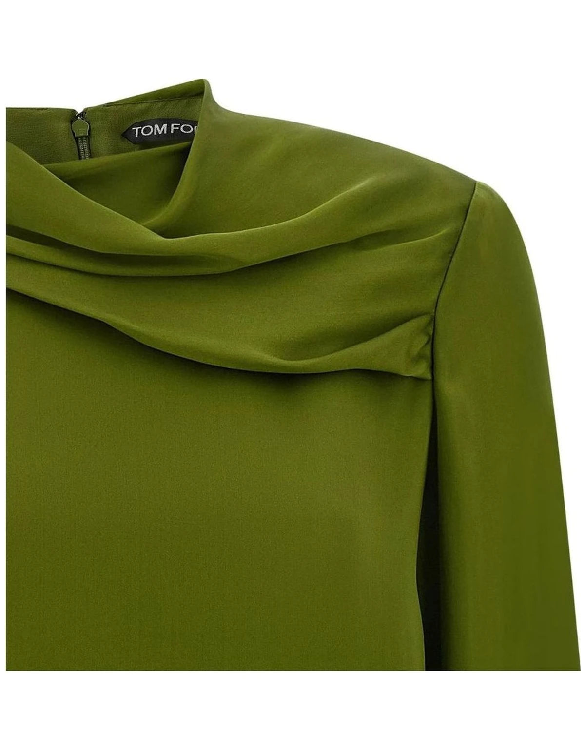 Tom Ford Blouse in green, Silk — view 3