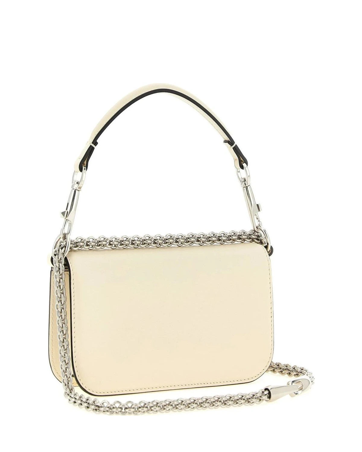 Valentino Garavani Shoulder Bag in white, Calfskin Leather — view 2