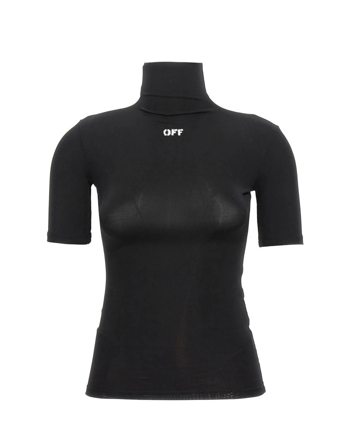 Off-White T-Shirt in black, Acetate