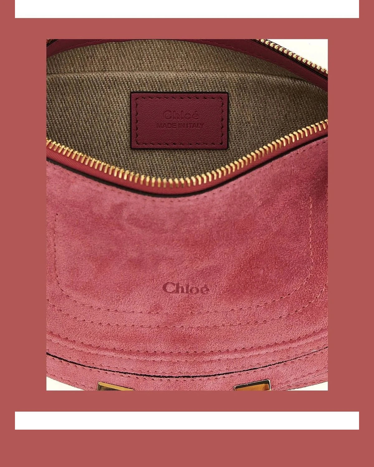 Chloé Shoulder Bag in pink, Calfskin Leather — view 4