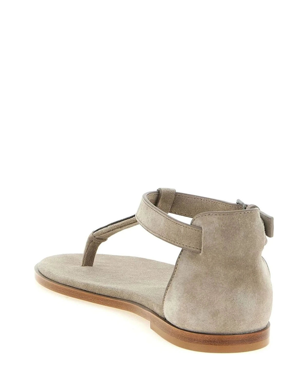 Brunello Cucinelli Sandals in beige, Calfskin Leather — view 3