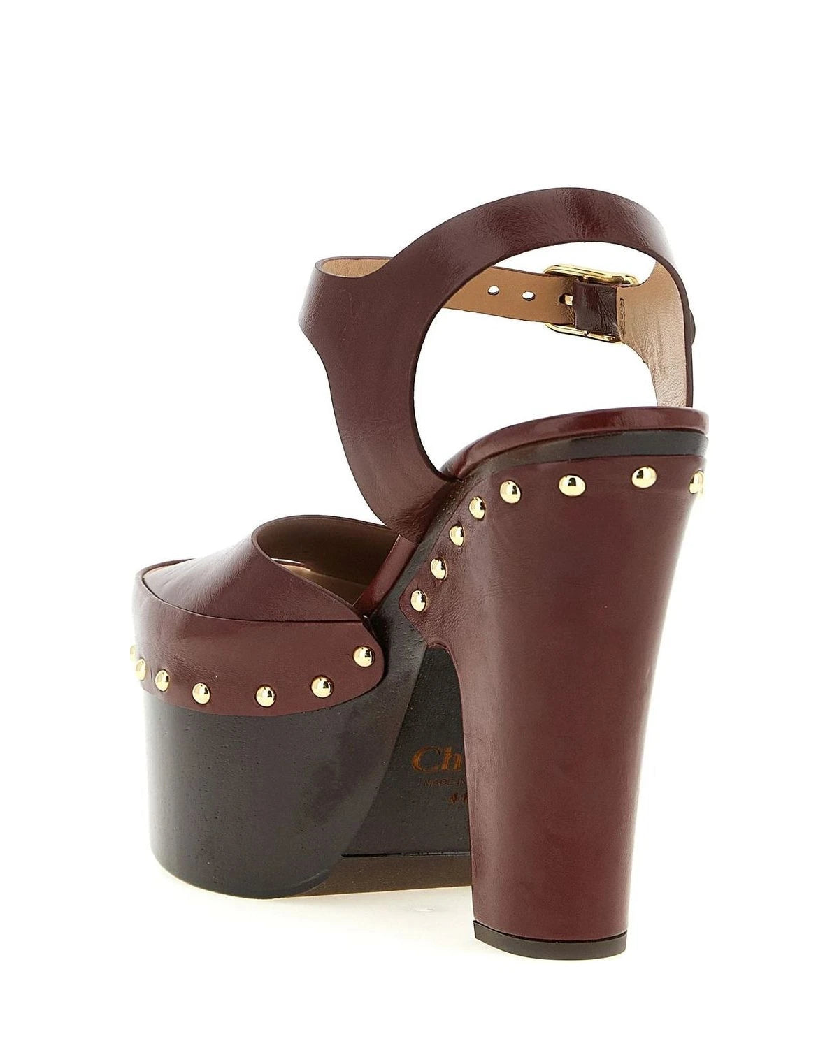 Chloé Sandals in red, Lamb Leather — view 3