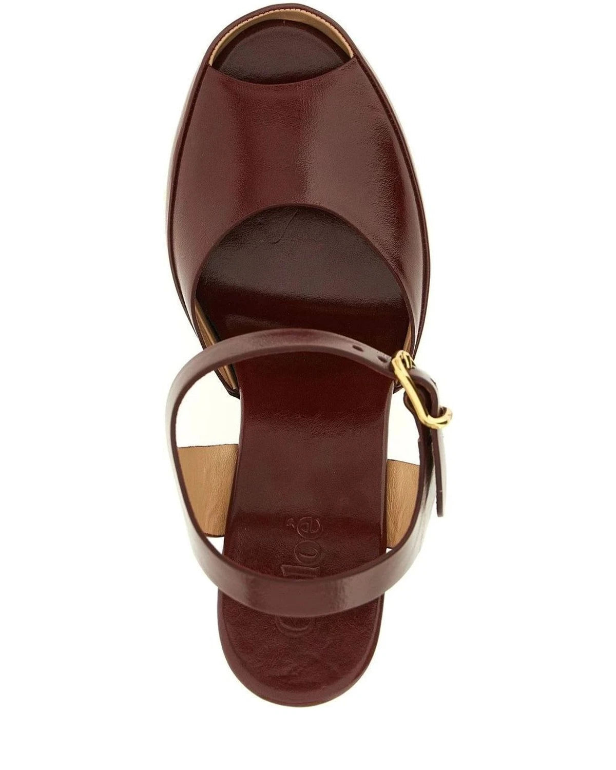 Chloé Sandals in red, Lamb Leather — view 4