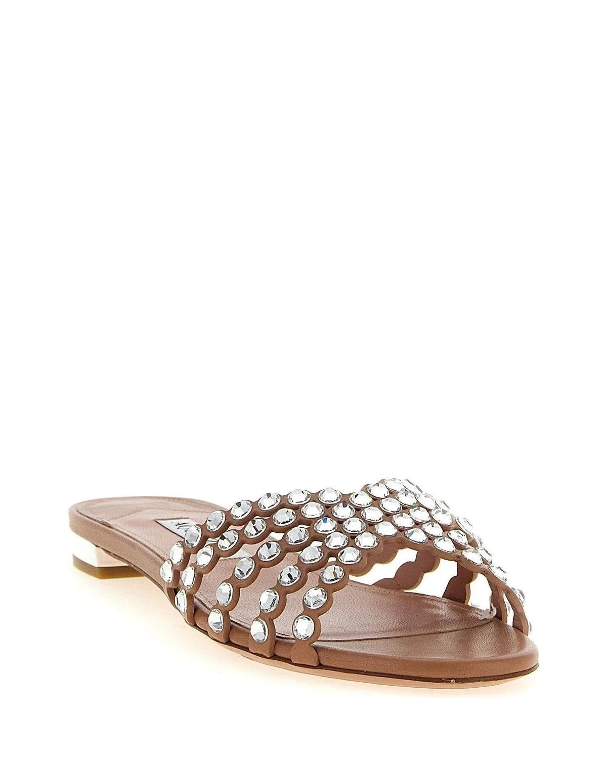 Aquazzura Slides in pink — view 2