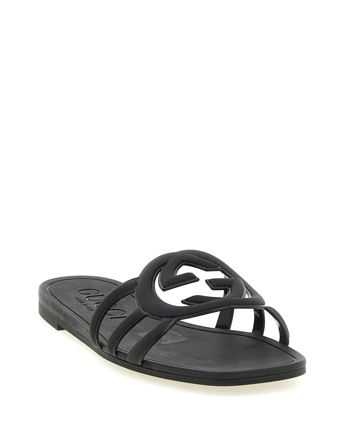 Gucci Slides in black, Rubber — view 2