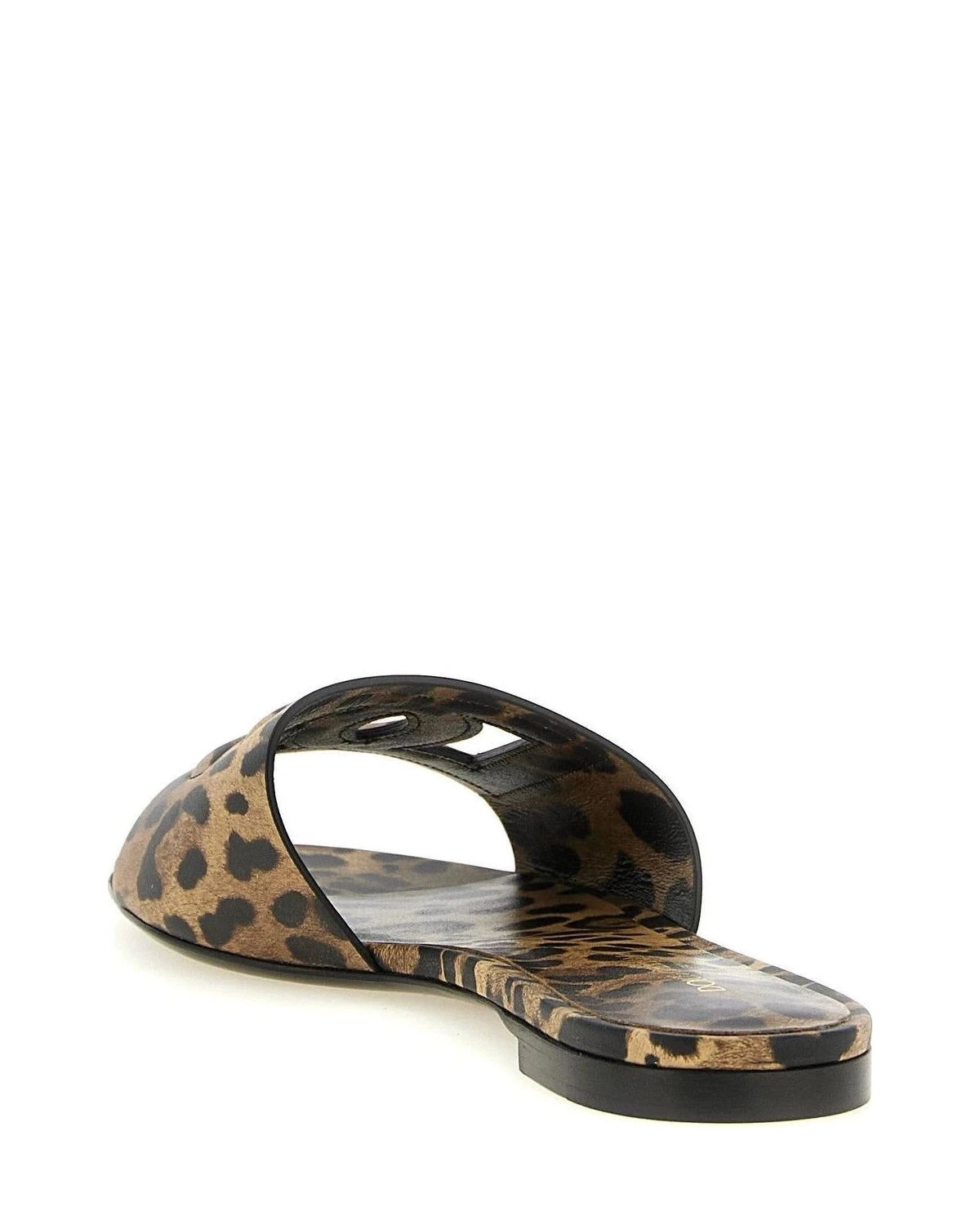 Dolce & Gabbana Slides in brown, Calfskin Leather — view 3