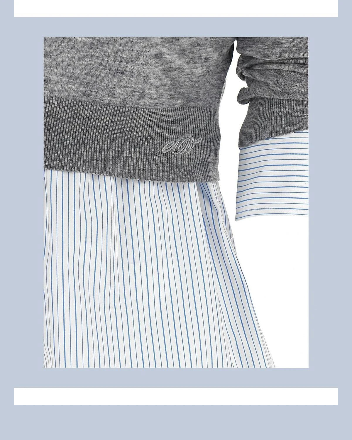 Alexander Wang Dress Shirt in gray, Wool — view 5