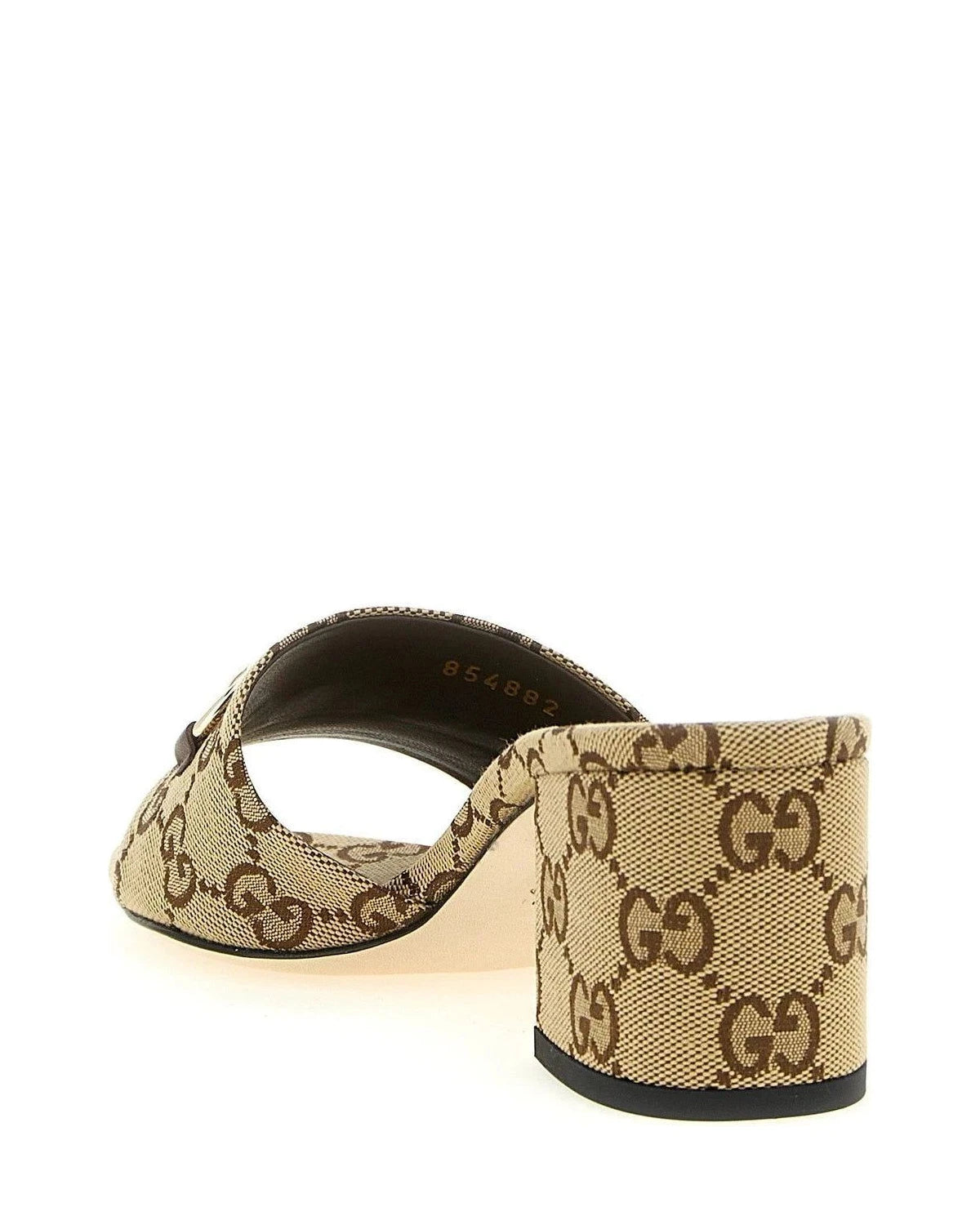 Gucci Slides in beige, Cotton — view 3